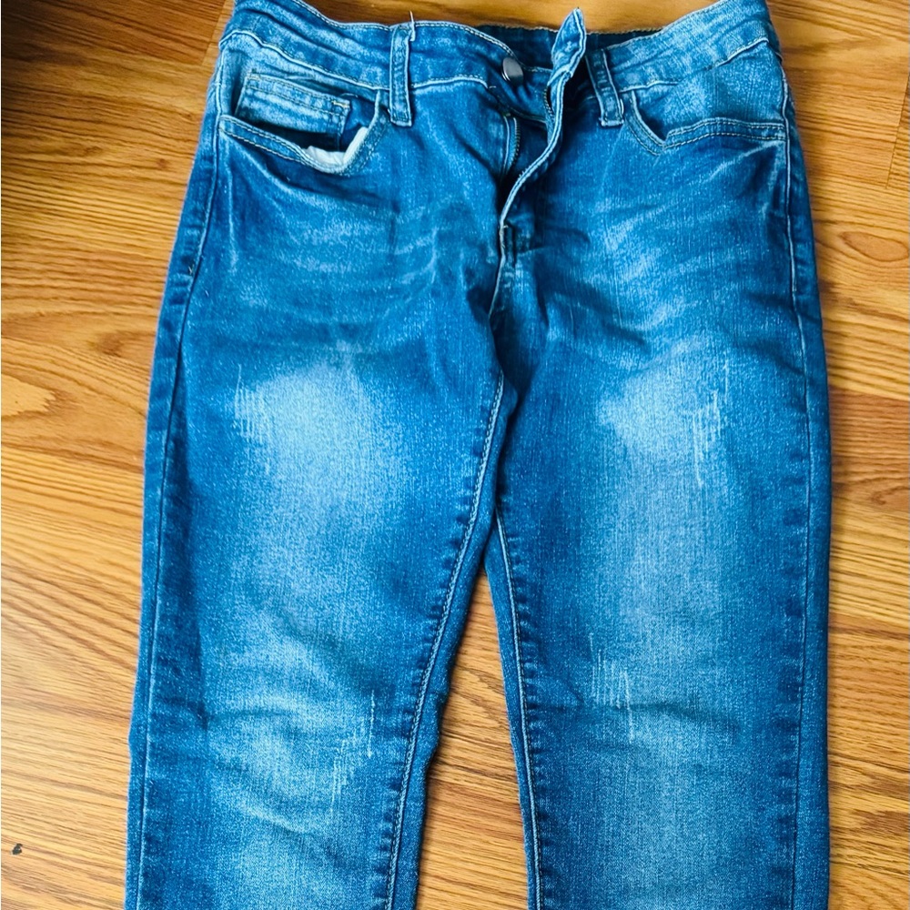 Boys size 14 slim distressed jeans